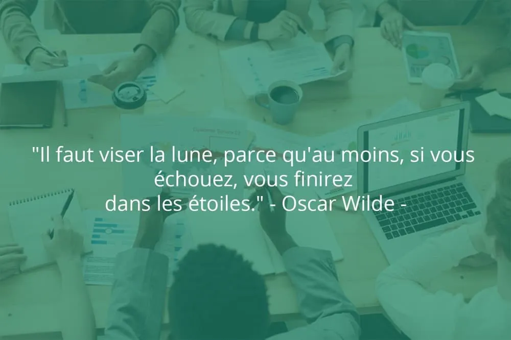 Citation de Oscar Wilde sur le succès et le rêve.
