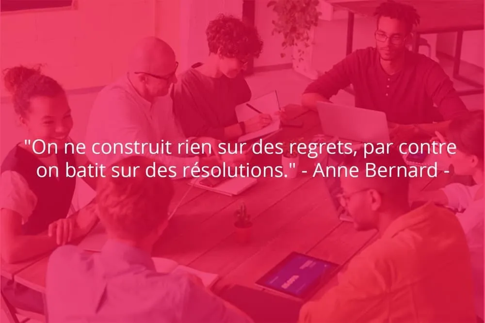 Citation de Anne Bernard sur le travail et les efforts.