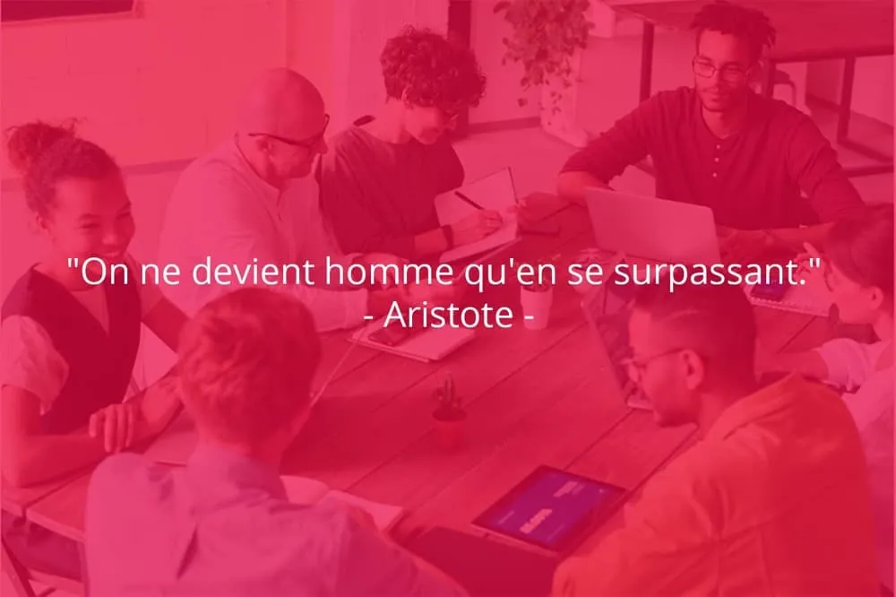 Citation de Aristote sur le travail et le temps.