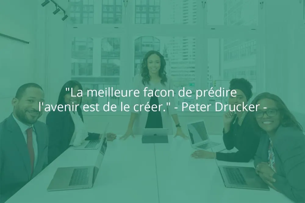 Citation de Peter Drucker sur le travail et le patron.