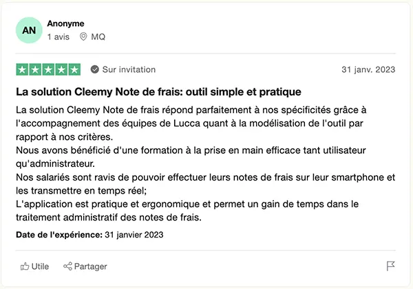 Cleemy Notes de frais : avis