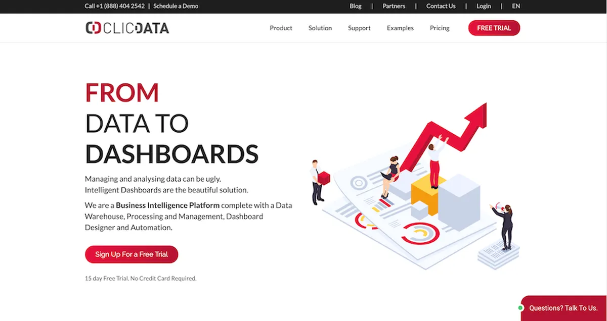 Clicdata : avis des utilisateurs, avantages & inconvénients de ce logiciel de business intelligence