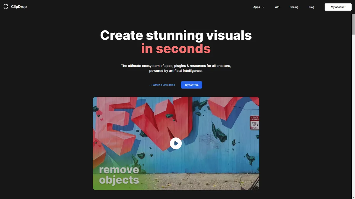 ClipDrop : avis des utilisateurs, avantages & inconvénients de ce générateur d'images par IA ClipDrop : avis des utilisateurs, avantages & inconvénients de ce générateur d'images par IA
