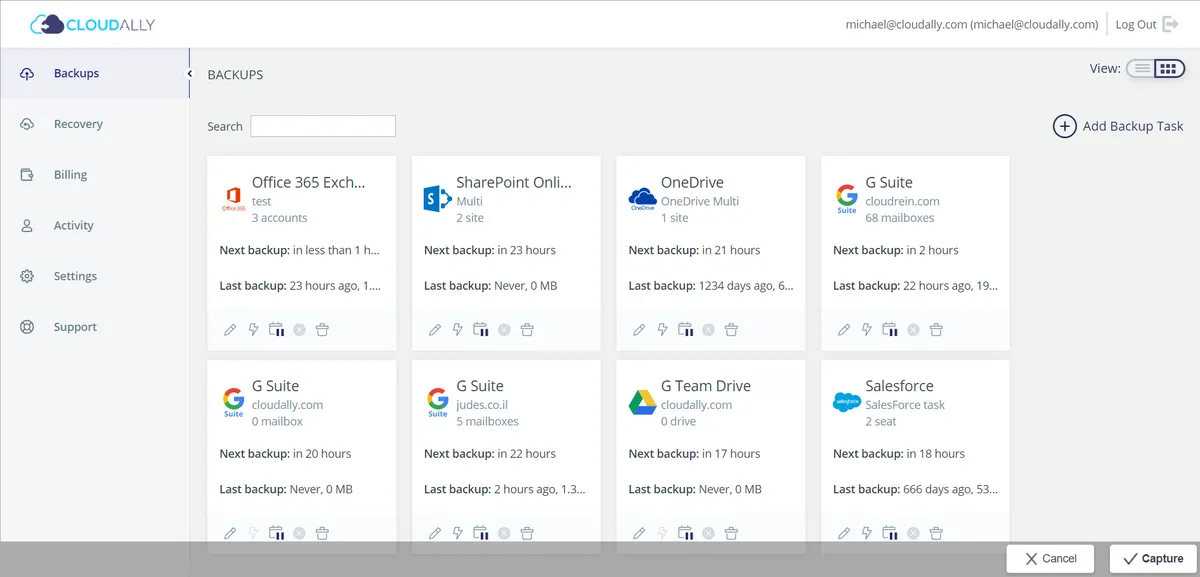 CloudAlly : avis des utilisateurs, avantages & inconvénients de ce logiciel de sauvegarde