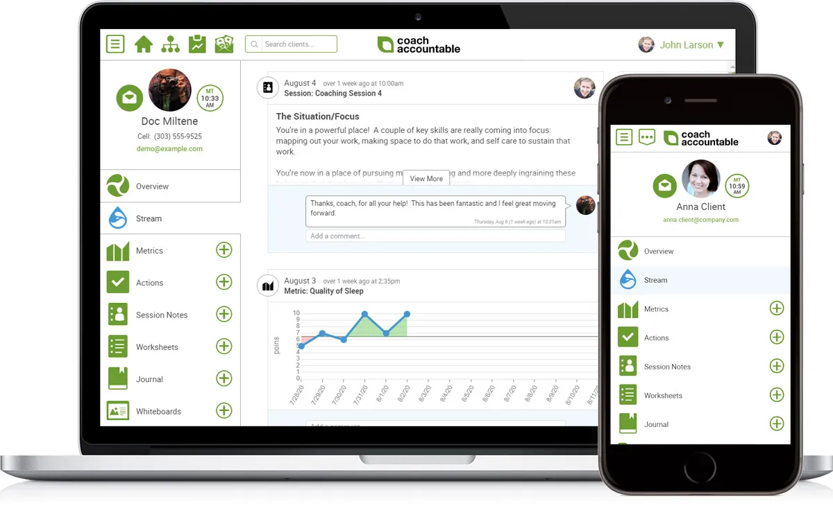 Coachaccountable : avis des utilisateurs, avantages & inconvénients de ce logiciel de tutorat / mentorat