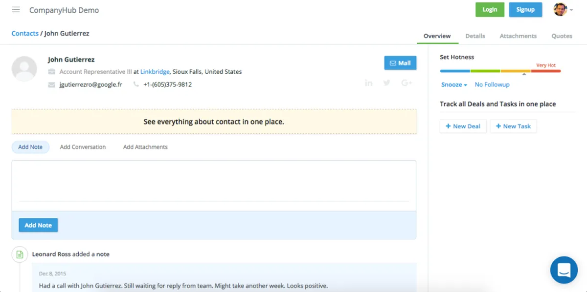 CompanyHub : avis des utilisateurs, avantages & inconvénients de ce logiciel CRM