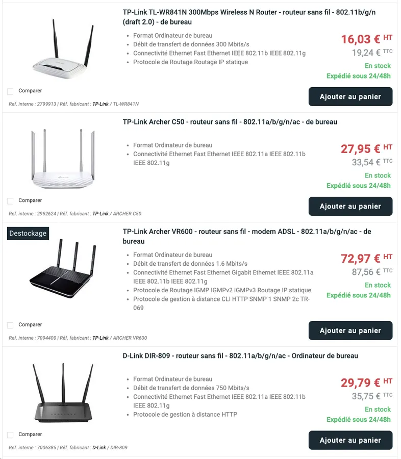 comparer routeurs wifi comparer routeurs wifi