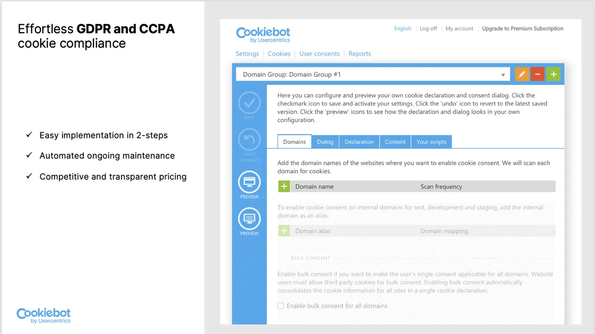 Cookiebot : avis des utilisateurs, avantages & inconvénients de ce logiciel RGPD