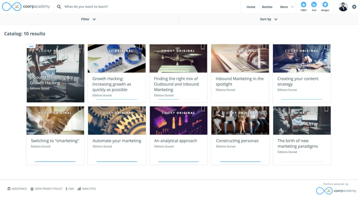 Coorpacademy : avis des utilisateurs, avantages & inconvénients de ce logiciel de formation Coorpacademy : avis des utilisateurs, avantages & inconvénients de ce logiciel de formation
