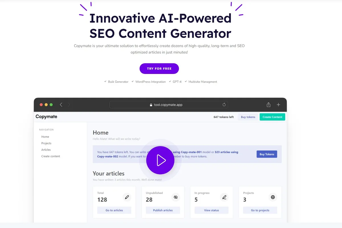 Copymate : avis des utilisateurs, avantages & inconvénients de ce générateur de texte par IA