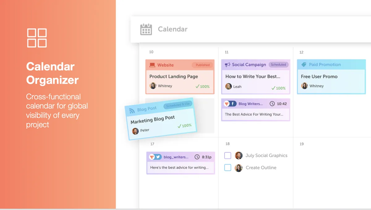 Coschedule : avis des utilisateurs, avantages & inconvénients de ce logiciel de marketing sur les réseaux sociaux / social listening