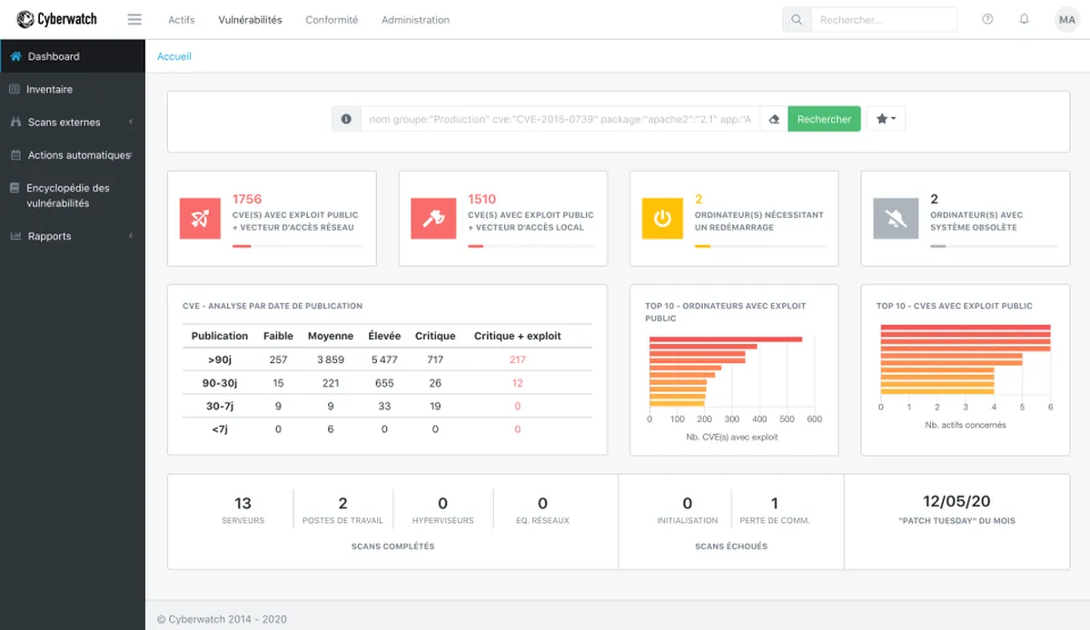 Cyberwatch : avis des utilisateurs, avantages & inconvénients de ce logiciel de détection de vulnérabilités Cyberwatch : avis des utilisateurs, avantages & inconvénients de ce logiciel de détection de vulnérabilités