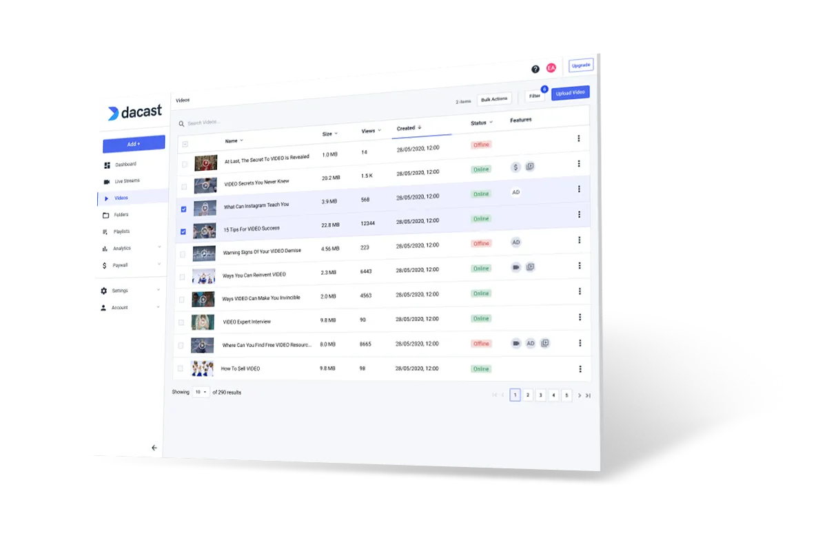 DaCast : avis des utilisateurs, avantages & inconvénients de cette plateforme de vidéo / live streaming