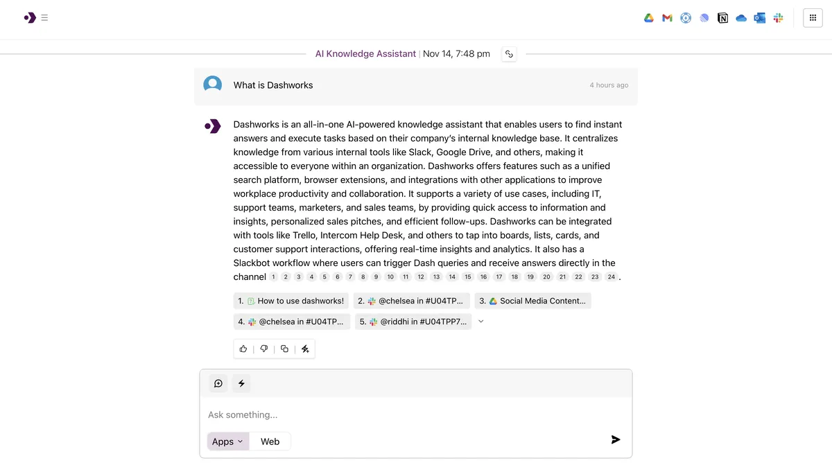 Dashworks : avis des utilisateurs, avantages & inconvénients de ce logiciel de gestion des connaissances