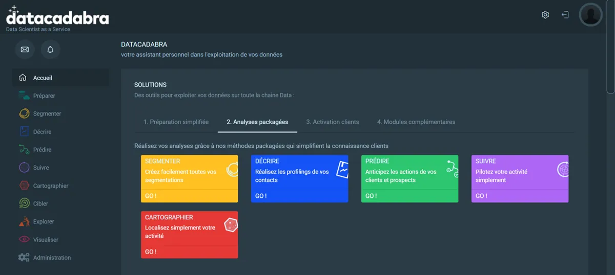 DataCadabra : avis des utilisateurs, avantages & inconvénients de ce logiciel de marketing analytics DataCadabra : avis des utilisateurs, avantages & inconvénients de ce logiciel de marketing analytics