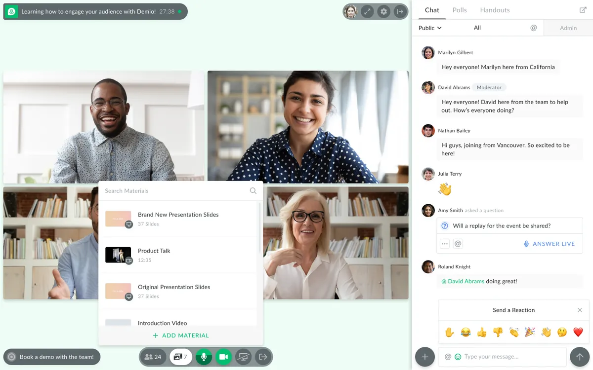Demio : avis des utilisateurs, avantages & inconvénients de ce logiciel de webinar