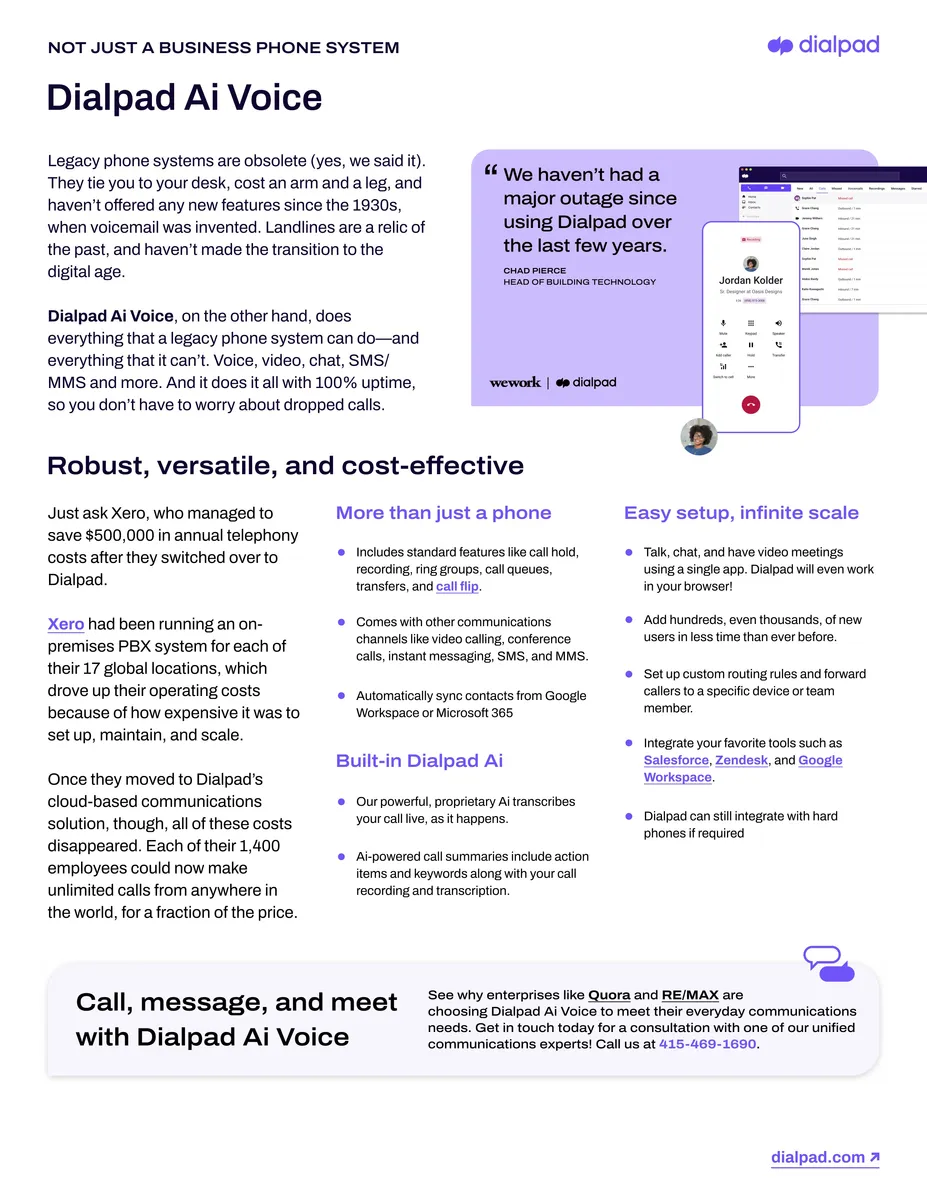 Dialpad Meetings : avis des utilisateurs, avantages & inconvénients de ce logiciel pour centre d'appel / call center / télémarketing Dialpad Meetings : avis des utilisateurs, avantages & inconvénients de ce logiciel pour centre d'appel / call center / télémarketing