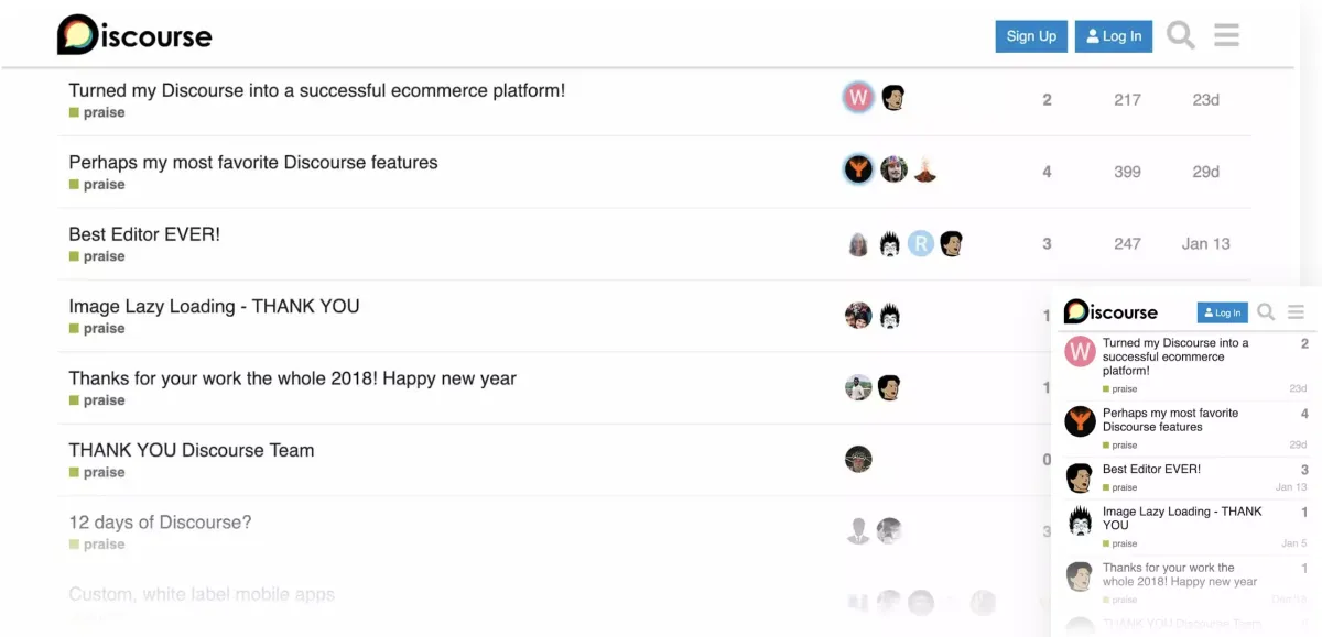 Discourse : avis des utilisateurs, avantages & inconvénients de ce logiciel de forums