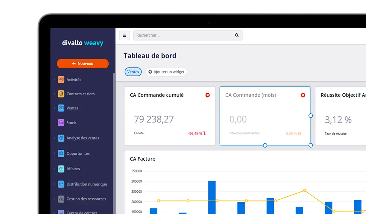 Divalto weavy CRM : avis des utilisateurs, avantages & inconvénients de ce logiciel CRM