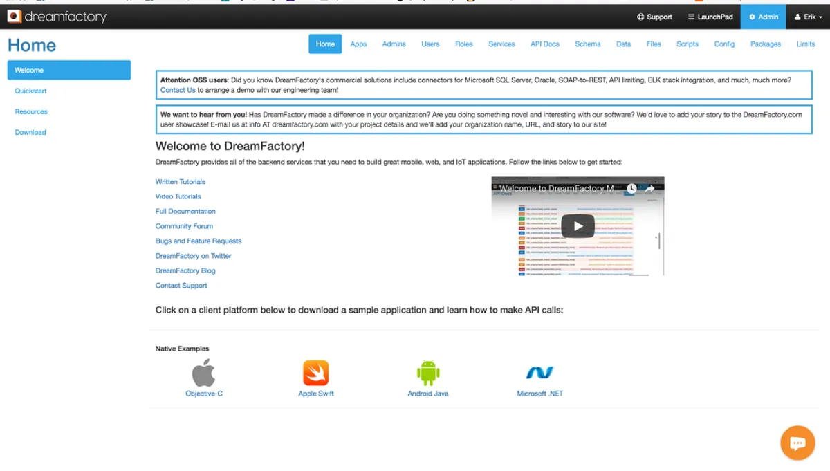 DreamFactory : avis des utilisateurs, avantages & inconvénients de ce logiciel de gestion des API