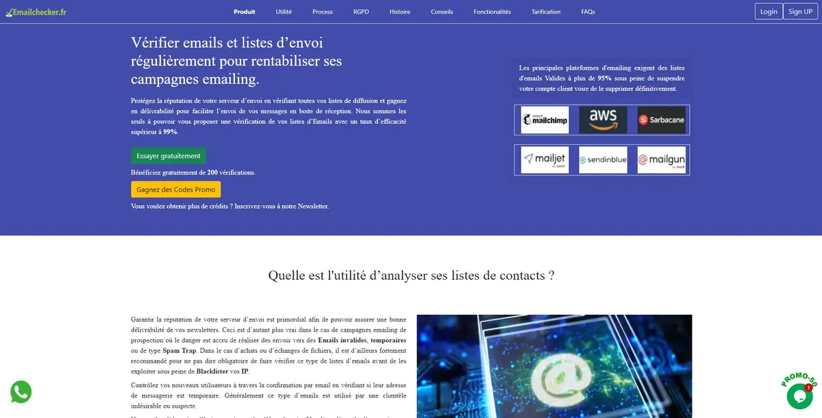 EmailChecker.fr : avis des utilisateurs, avantages & inconvénients de ce logiciel de vérification d'adresses email EmailChecker.fr : avis des utilisateurs, avantages & inconvénients de ce logiciel de vérification d'adresses email