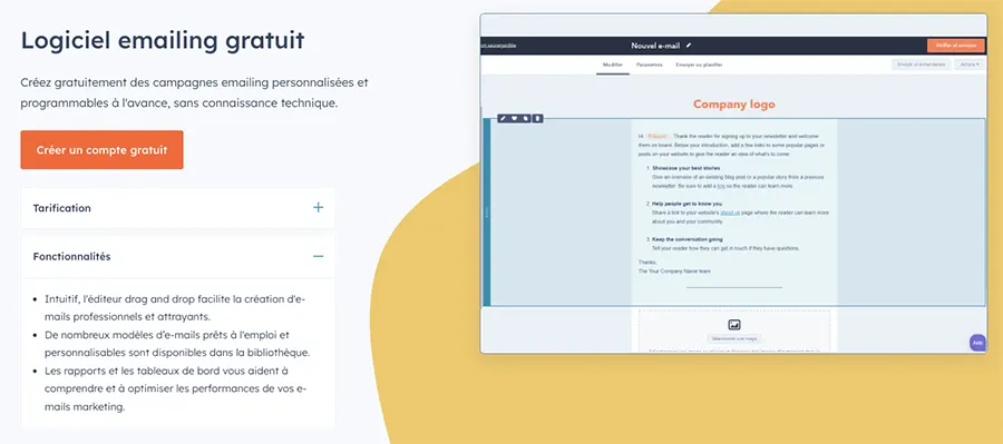 emailing gratuit hubspot emailing gratuit hubspot