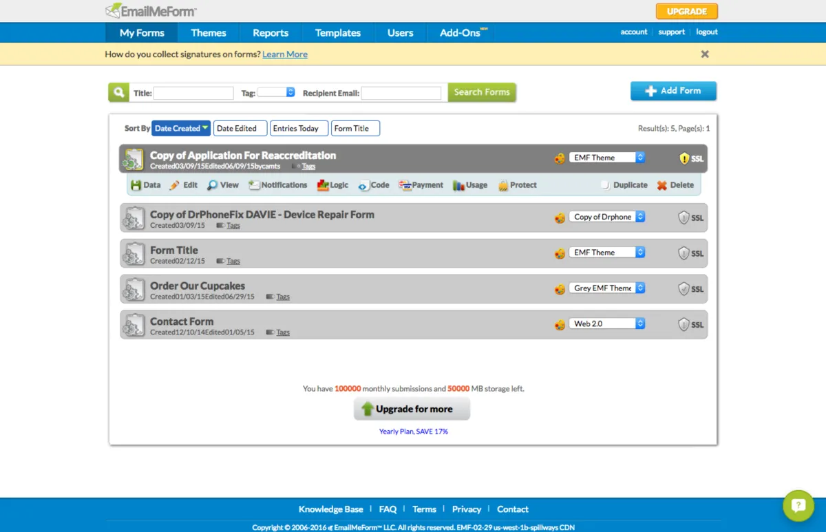 EmailMeForm : avis des utilisateurs, avantages & inconvénients de ce logiciel de création de formulaires EmailMeForm : avis des utilisateurs, avantages & inconvénients de ce logiciel de création de formulaires