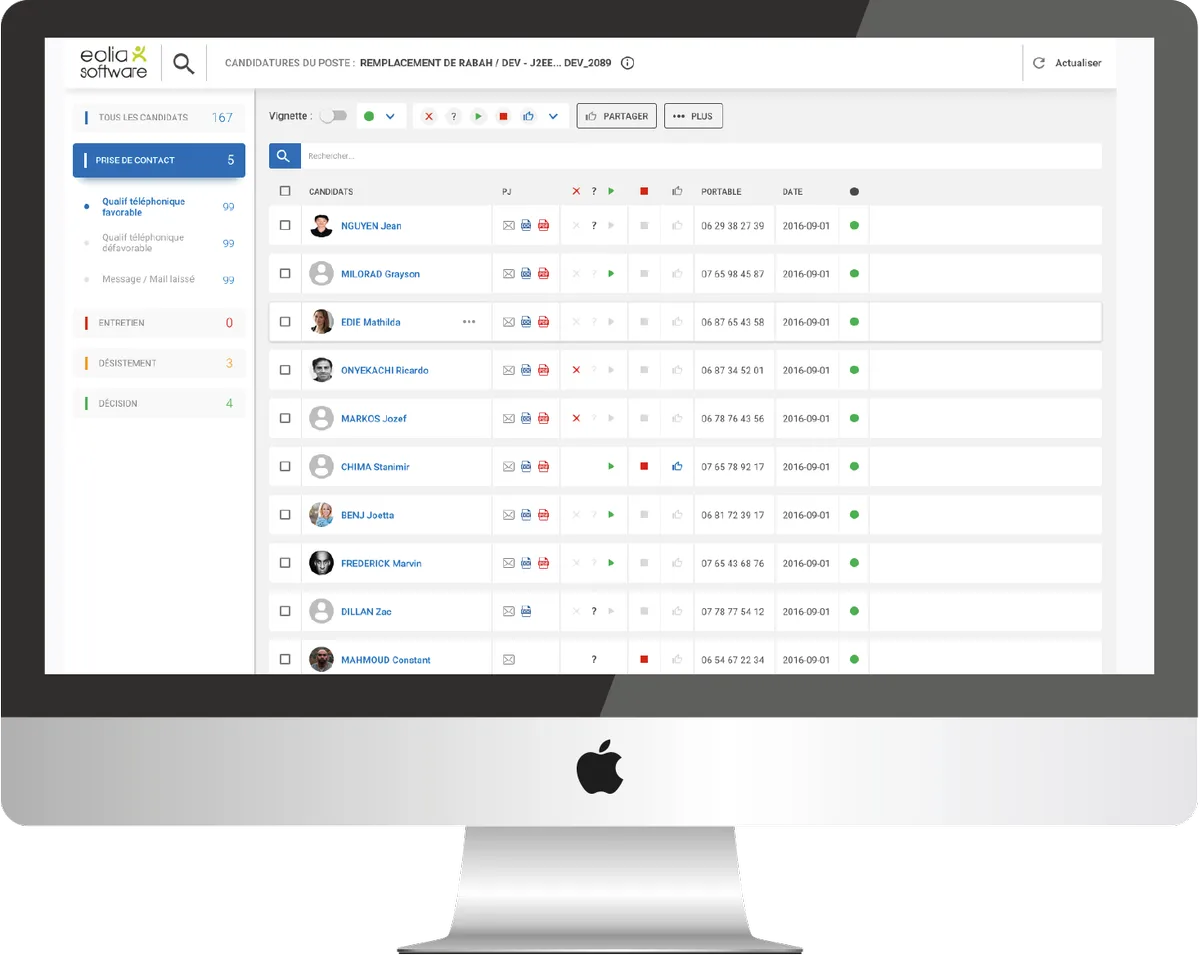 Eolia Recrutement : avis des utilisateurs, avantages & inconvénients de ce logiciel de recrutement ATS