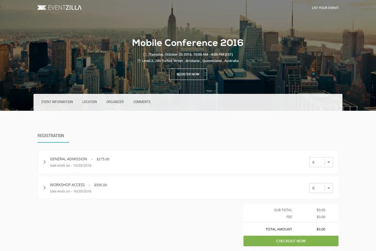 Eventzilla : avis des utilisateurs, avantages & inconvénients de ce logiciel de billetterie