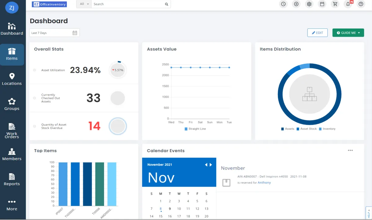 EZOfficeInventory : avis des utilisateurs, avantages & inconvénients de ce logiciel de gestion des actifs informatiques