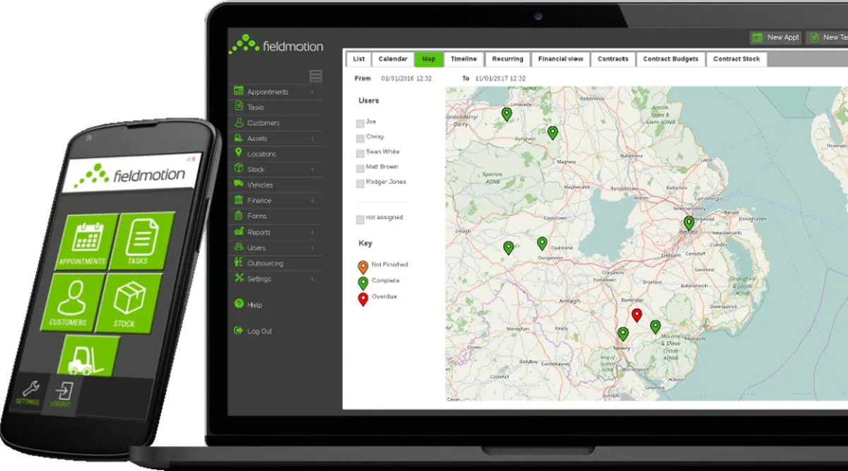 FieldMotion : avis des utilisateurs, avantages & inconvénients de ce logiciel de gestion des interventions et tournées sur le terrain