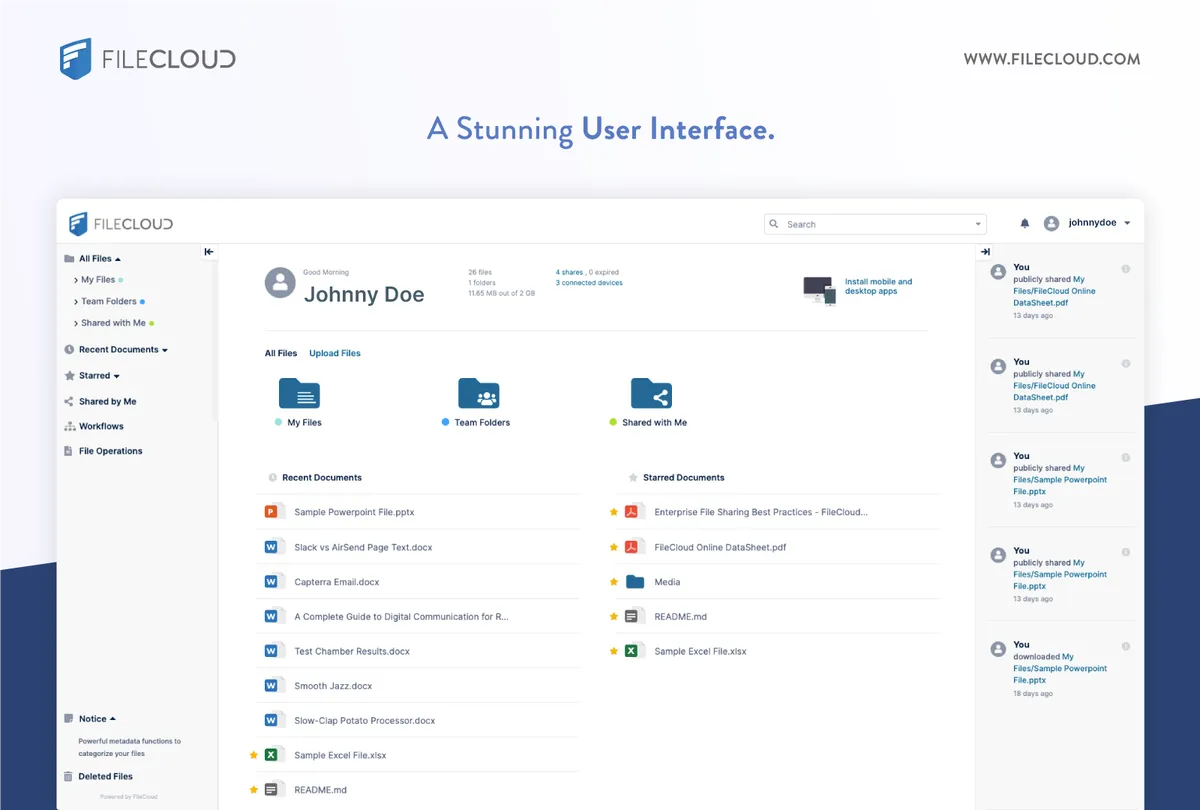 FileCloud : avis des utilisateurs, avantages & inconvénients de ce logiciel GED FileCloud : avis des utilisateurs, avantages & inconvénients de ce logiciel GED