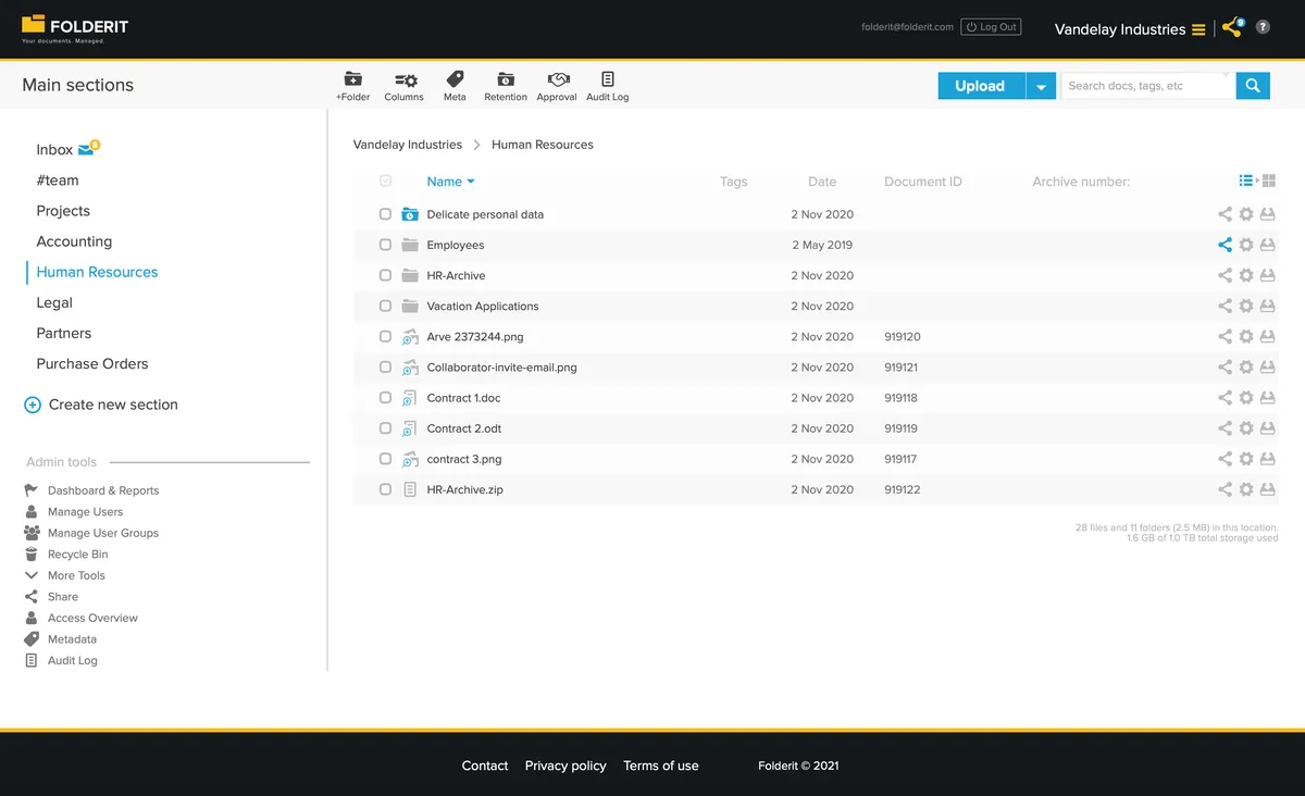 Folderit : avis des utilisateurs, avantages & inconvénients de ce logiciel GED Folderit : avis des utilisateurs, avantages & inconvénients de ce logiciel GED