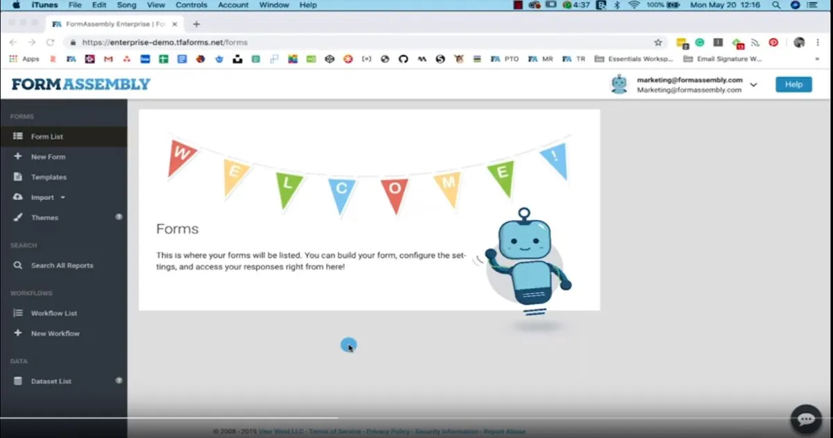 FormAssembly : avis des utilisateurs, avantages & inconvénients de ce logiciel de création de formulaires