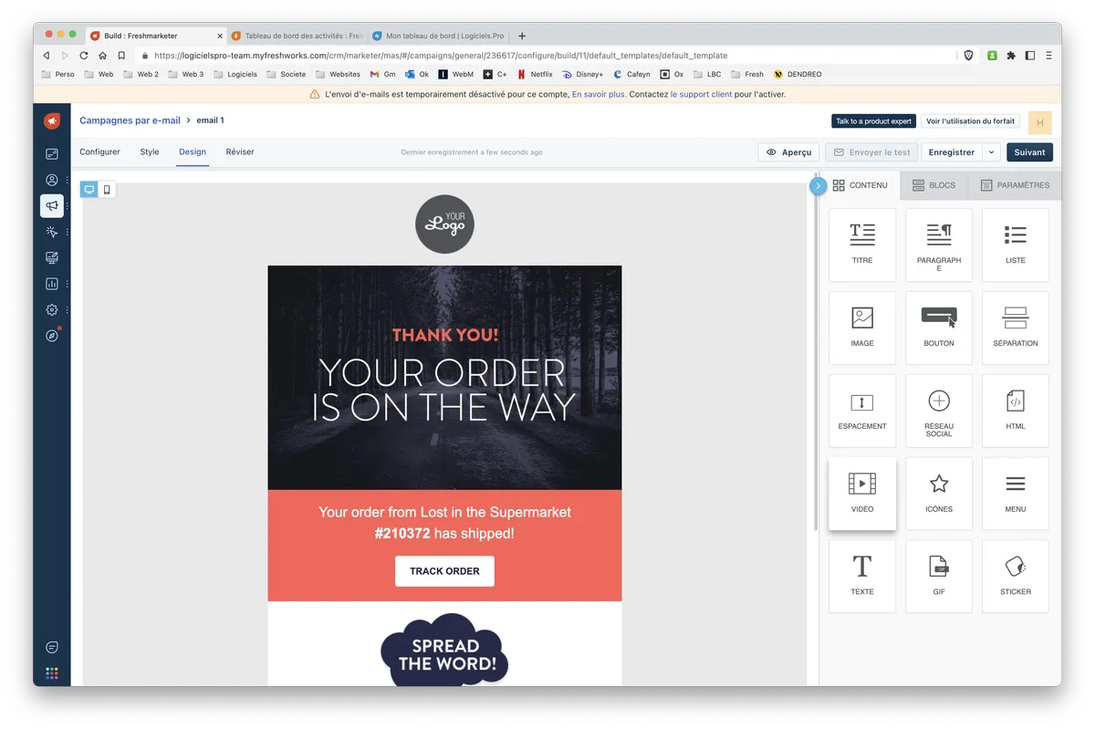 Freshmarketer : emailing