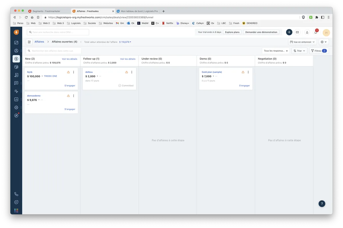 Freshsales : pipeline Freshsales : pipeline