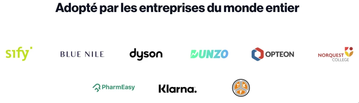 Freshsales : Références clients Freshsales : Références clients