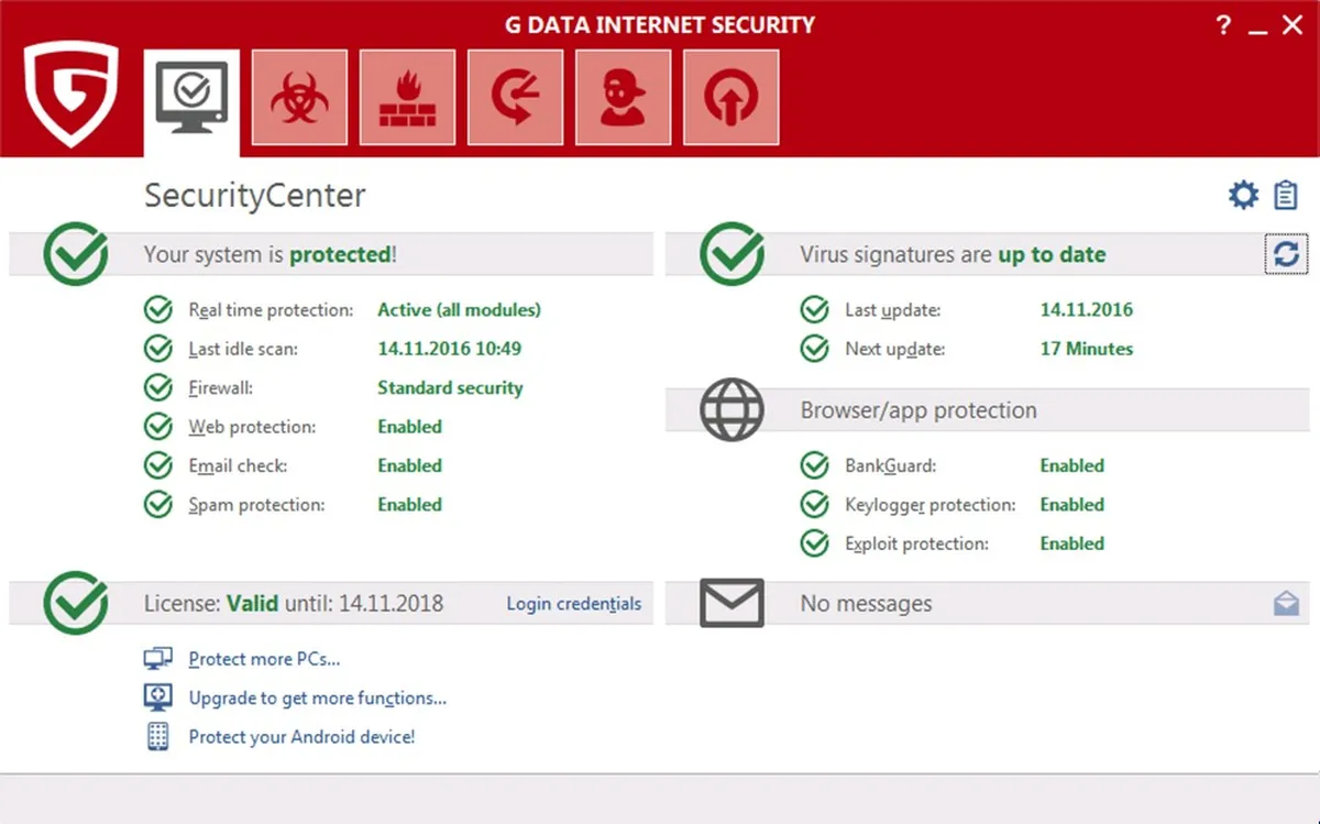 G Data InternetSecurity : avis des utilisateurs, avantages & inconvénients de ce logiciel de cybersécurité / sécurité informatique G Data InternetSecurity : avis des utilisateurs, avantages & inconvénients de ce logiciel de cybersécurité / sécurité informatique