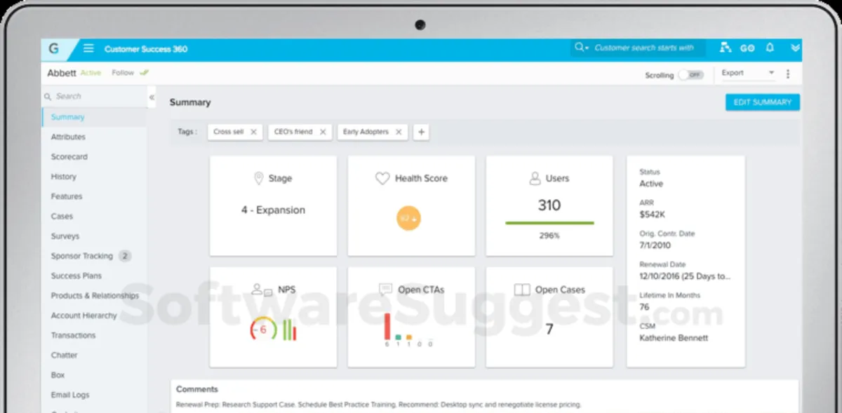 Gainsight : avis des utilisateurs, avantages & inconvénients de ce logiciel de réussite client Gainsight : avis des utilisateurs, avantages & inconvénients de ce logiciel de réussite client