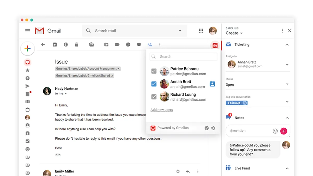 Gmelius : avis des utilisateurs, avantages & inconvénients de ce logiciel de gestion des emails