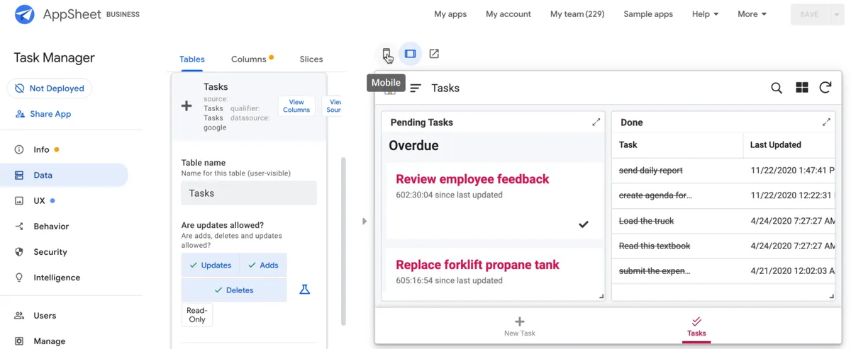 Google AppSheet : avis des utilisateurs, avantages & inconvénients de ce logiciel Low Code / No Code Google AppSheet : avis des utilisateurs, avantages & inconvénients de ce logiciel Low Code / No Code