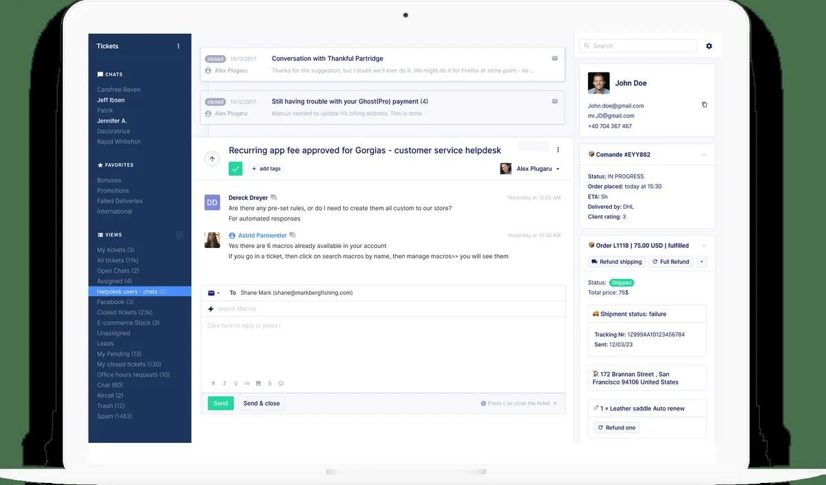 Gorgias : avis des utilisateurs, avantages & inconvénients de ce logiciel helpdesk