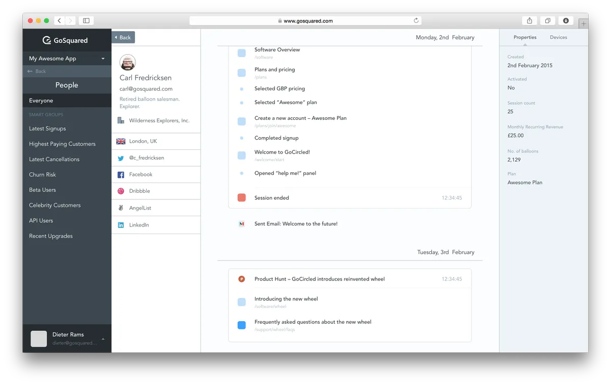 Gosquared : avis des utilisateurs, avantages & inconvénients de ce logiciel web analytics Gosquared : avis des utilisateurs, avantages & inconvénients de ce logiciel web analytics