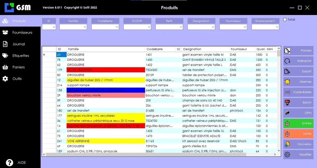 gsm interface produits
