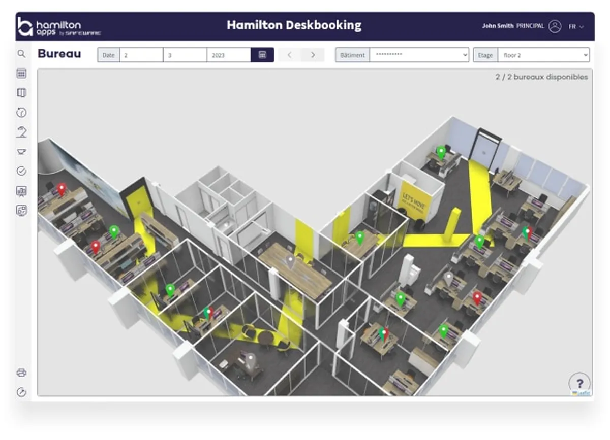 Hamilton Deskbooking : avis des utilisateurs, avantages & inconvénients de ce logiciel de gestion des locaux / bureaux / espaces de travail