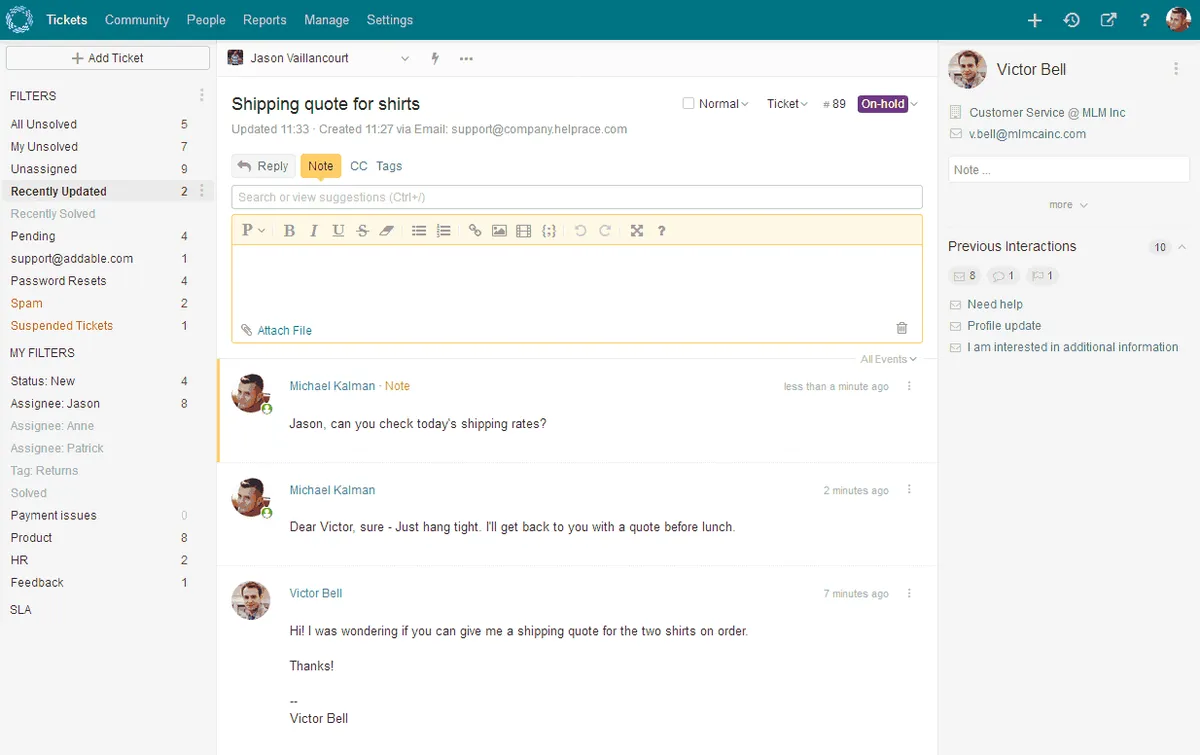 Helprace : avis des utilisateurs, avantages & inconvénients de ce logiciel helpdesk Helprace : avis des utilisateurs, avantages & inconvénients de ce logiciel helpdesk