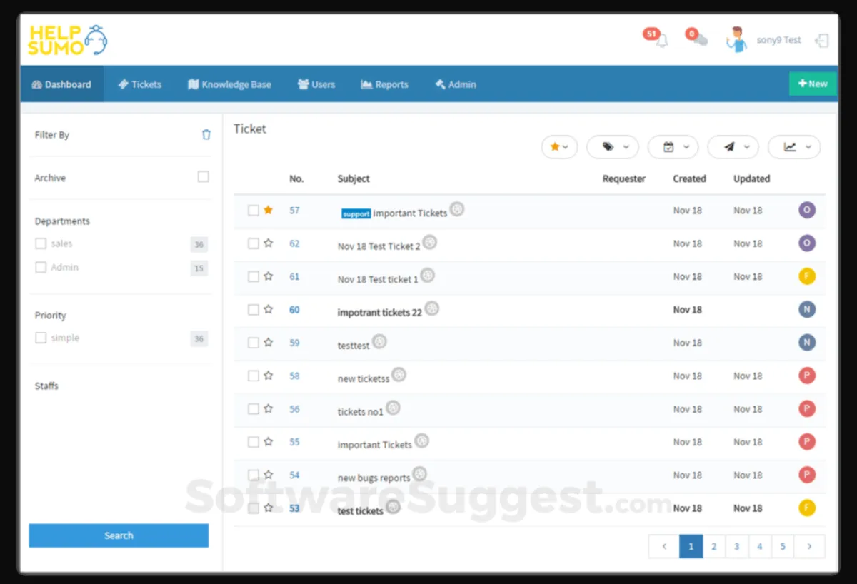 Help Sumo : avis des utilisateurs, avantages & inconvénients de ce logiciel helpdesk Help Sumo : avis des utilisateurs, avantages & inconvénients de ce logiciel helpdesk