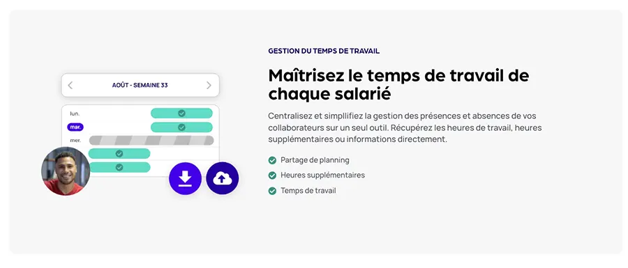 HiFiveWork : fonctionnalité gestion du temps de travail HiFiveWork : fonctionnalité gestion du temps de travail