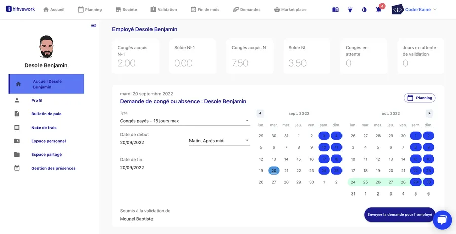 hifivework interface accueil hifivework interface accueil