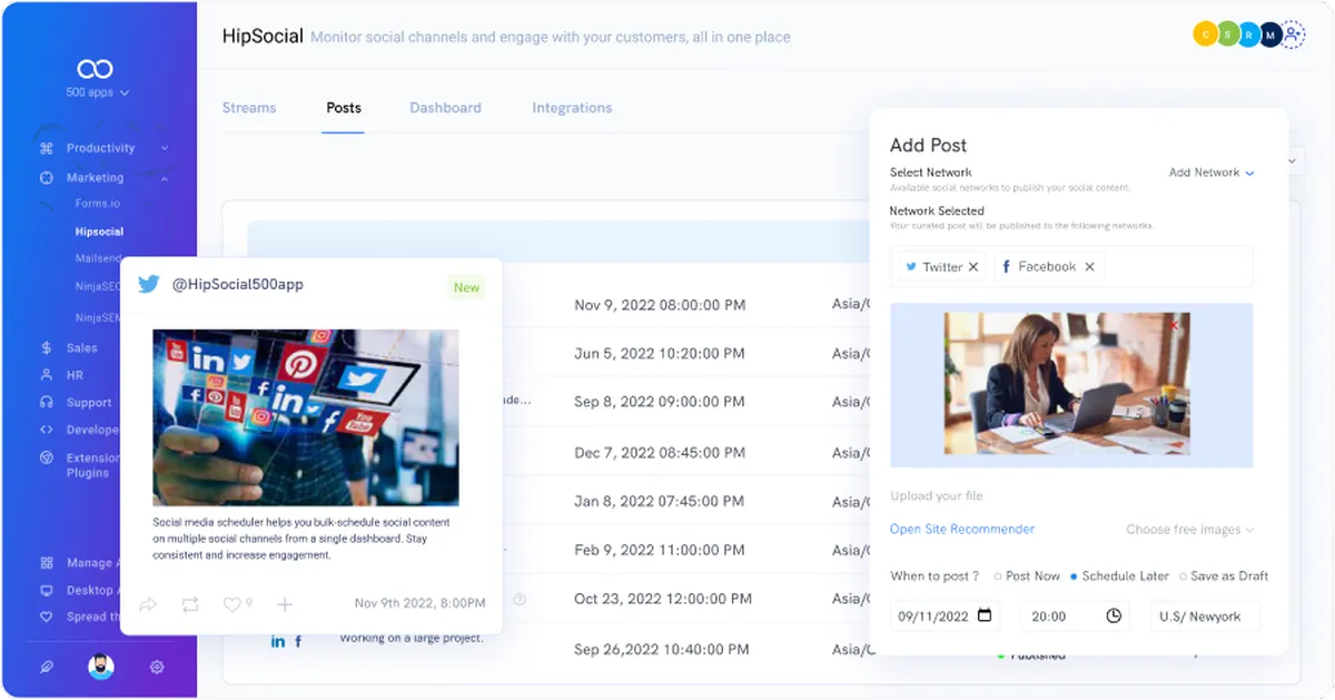 HipSocial : avis des utilisateurs, avantages & inconvénients de ce logiciel de marketing sur les réseaux sociaux / social listening HipSocial : avis des utilisateurs, avantages & inconvénients de ce logiciel de marketing sur les réseaux sociaux / social listening